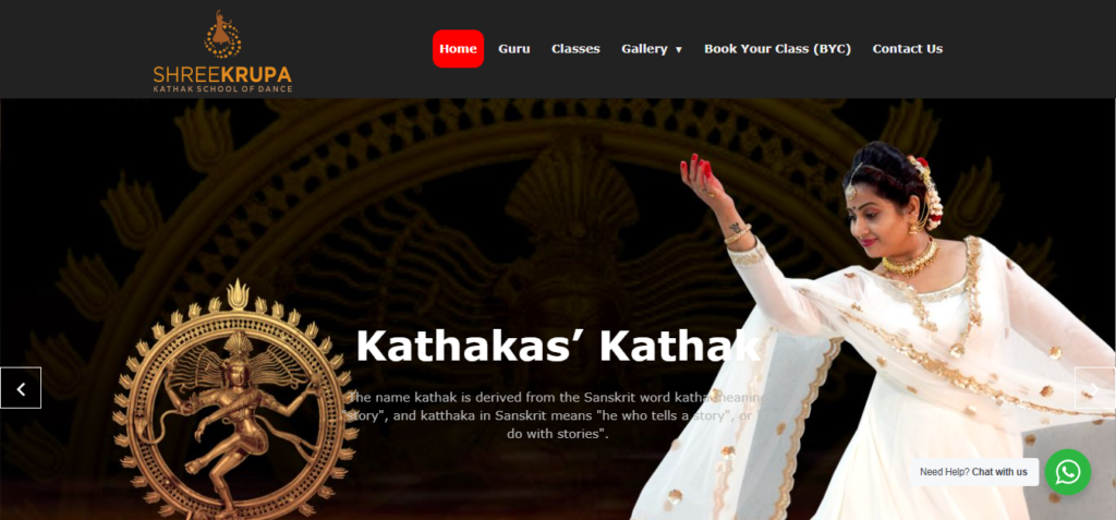 Home-Shreekrupa-Kathak-School-Of-Dance